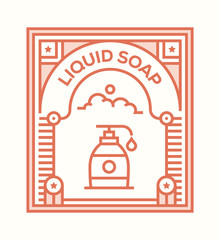 LIQUID SOAP ICON CONCEPT