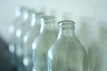 Recycle empty bottles of water