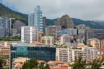 Fontvielle Harbour, Monaco, on the French Riviera.