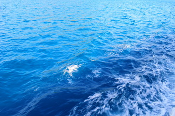 Clear blue water of the Mediterranean in Marmaris, Turkey