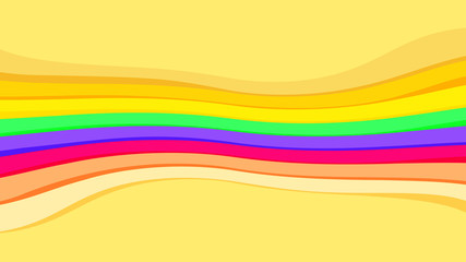 yellow colors and rainbow wave for background, abstract colorful wave line, wallpaper rainbow curve multicolor stripes, rainbow art line colors for graphic design, multi colors modern art line style