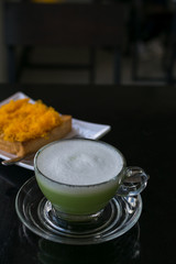 Thai desserts and teacups at break time