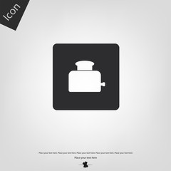 Toaster icon. Vector illustration sign