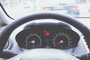 Auto Tempomat Nahaufnahme
