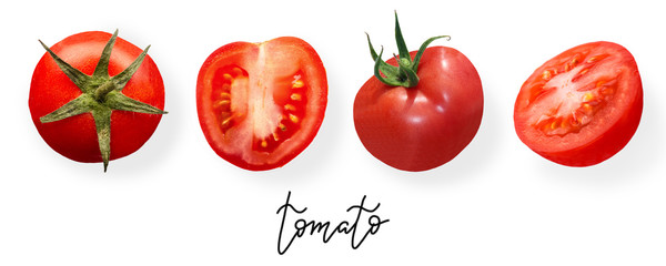 Creative layout made of tomato