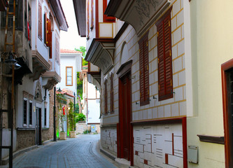 Fototapeta na wymiar Antalya old town Kaleici streets