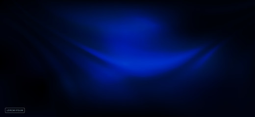 Abstract dark blue design as folds from matter