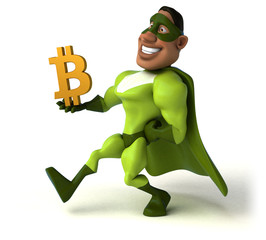 Fun superhero - 3D Illustration