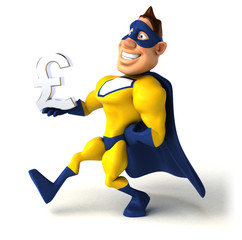 Fun superhero - 3D Illustration