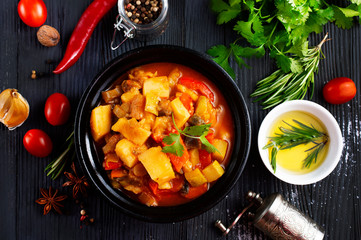 potato with meat