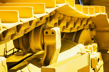 track equipment installed on a tractor, excavator or bulldozer