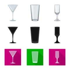 Vector design of form and celebration symbol. Collection of form and volume stock symbol for web.