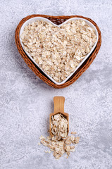 Dry cereal in a basket