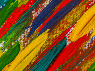 Close up of a hand drawn painting. Abstract art background. Painting on canvas. 