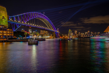 Obraz na płótnie Canvas Sydney Harbour Bridge Colourful 3