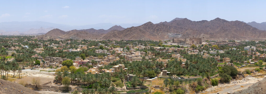 Bahla fort in the middle of an oasis, Ad Dakhiliyah &zwj;Governorate, Oasis of Bahla, Oman