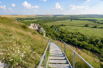 Natural landscape in the reserve Divnogorie - Voronezh region Russia