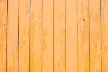 Fototapeta na wymiar Vintage rough orange wood partition background texture. Space for writing wording