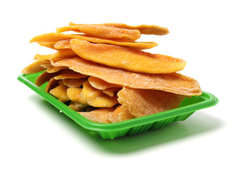 Mango. dry mango on the background