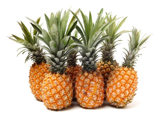 Pineapple on a white background 
