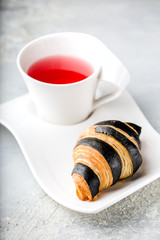 freshly baked croissant