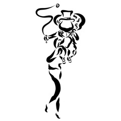 The poor man carries a rich man on his shoulders