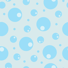 seamless pattern with bubbles blue