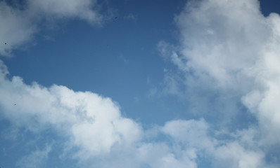 Sky abstract blue background with clouds