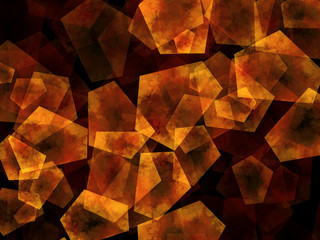 水彩　多角形の背景素材/黄色