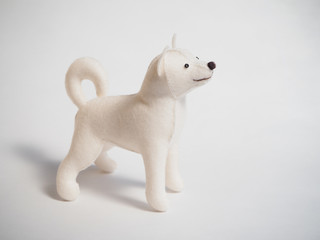 フェルト作品　日本犬