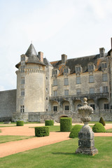 Fototapeta premium Roche-Courbon castle in Saint-Porchaire (france)