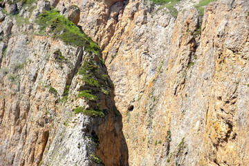 Mountain hill panoramic landscape in the early morning