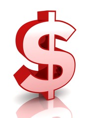 dollar sign concept 3d illustration