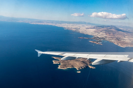 Aerial View From Plane