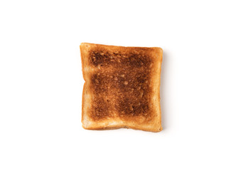 bread toast on isolated white background