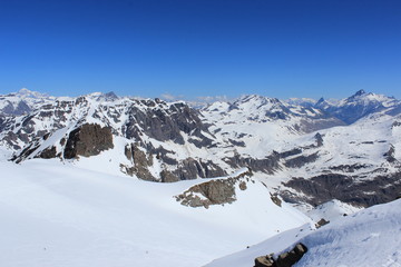 Fototapeta na wymiar montagnes des Alpes