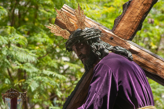Primera salida de  estaci&oacute;n de penitencia de nuestro Padre Jes&uacute;s de la Humildad de la hermandad del cerro del &aacute;guila, semana santa de Sevilla