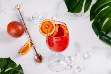 Italian Aperol Spritz cocktail