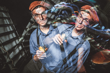 animator artist in a nightclub