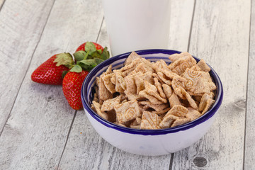 Wheat flakes for breakfast