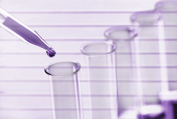 Science laboratory test tubes , laboratory equipment