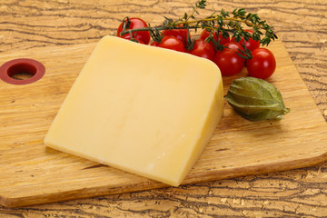 Hard parmesan cheese piece