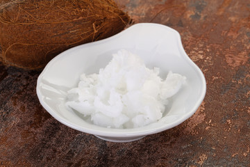 Dietary Coconut oil in the bowl