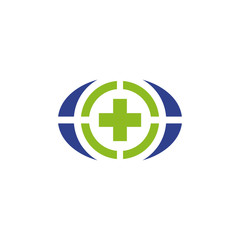 Obraz premium Health care and medical icon logo design vector template