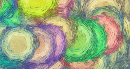 Abstract watercolor background. Colorful texture. Oil painting style. Fine art. Visionary surreal artwork. Mixed media. Graphic design. Unique pattern. Bright and warm artistic wallpaper.