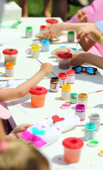 Outdoor arts and crafts workshop