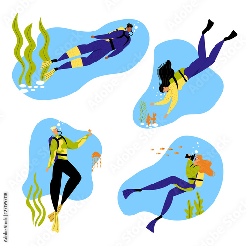 Swimming Characters