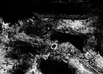 Fototapeta premium black white paint background texture with grunge brush strokes