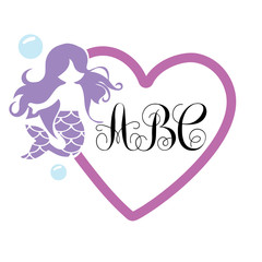 Heart Monogram Frame