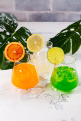 Tropical summer cocktails